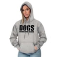 thumbnail image 3 of Anti Social Dog Lover Pet Puppy Owner Unisex Plus Fleece Graphic Hoodie Brisco Brands 4X, 3 of 5