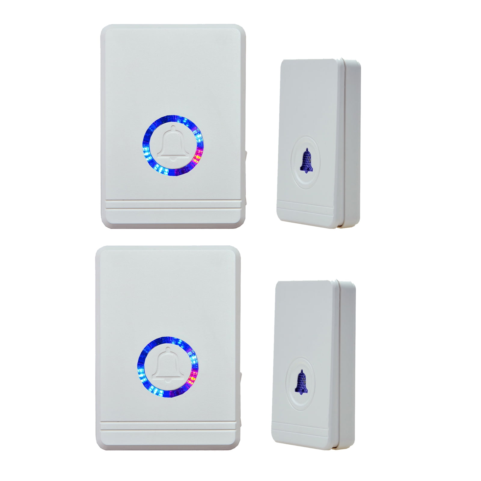 GREENCYCLE 2 Set Wireless Doorbell Door Open Chime, 1312ft Long Range