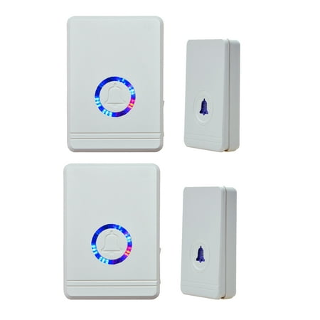 Greencycle 2 Set Wireless Doorbell Door Open Chime 1312ft