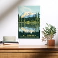 thumbnail image 2 of Lantern Press 12x18 Inch Premium Wood Sign, Ready to Hang Wall Decor, North Cascades National Park, Washington, Mount Shuksan, 2 of 4