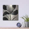 thumbnail image 4 of Luxe Metal Art 'Flowers Black White 26' by Ray Heere, Metal Wall Art, 12"x12", 4 of 9