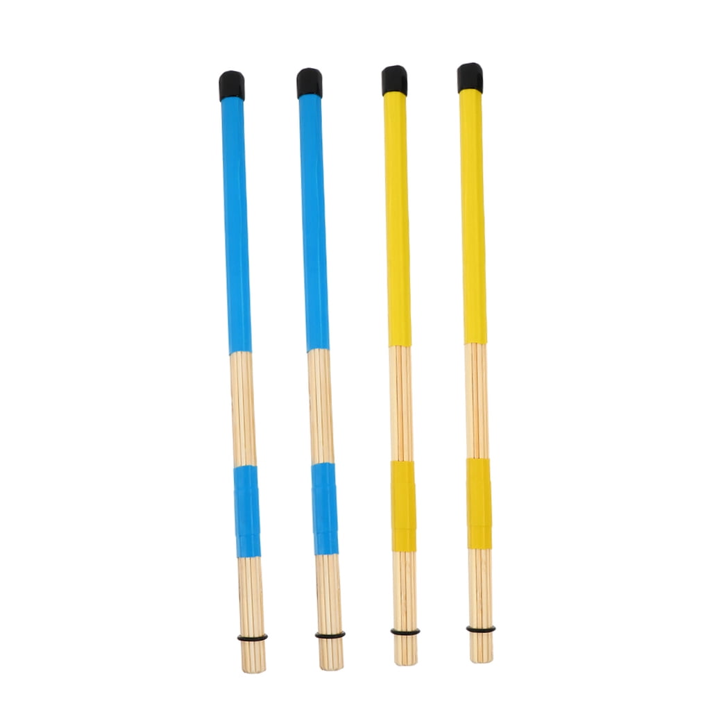 YOSADIER Snare Drum Brushes Wooden Drum Brushes Wood 4Pcs