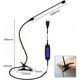 thumbnail image 3 of Lámpara de escritorio innovadora con cuello de cisne flexible, diseño de protección ocular y función de memoria para lámpara de mesa para niños, lámpara de manicura y más, color negro (8 W), 3 of 5