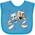 thumbnail image 3 of Inktastic Tragedy and Comedy Stage Masks Boys or Girls Baby Bib, 3 of 4