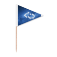 thumbnail image 1 of Friendly Warm Beautiful Lucky Stars Toothpick Triangle Cupcake Toppers Flag, 1 of 3