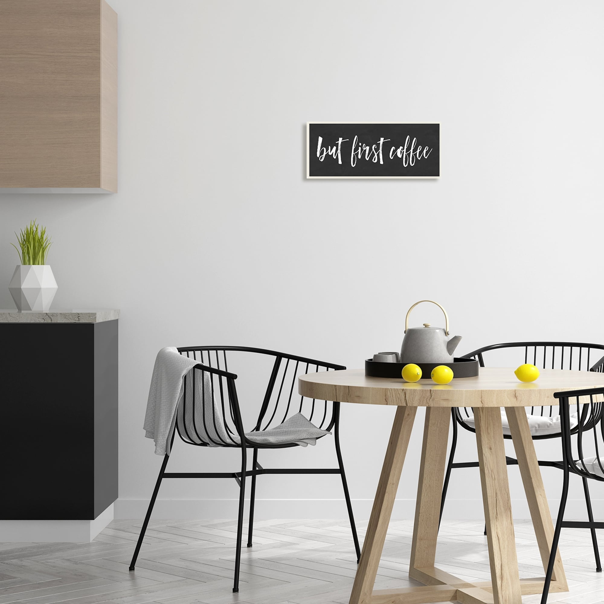 Stupell Industries But First Coffee Calligraphy Script Kitchen Phrase Graphic Art Unframed Art Print Wall Art, Design by Lettered and Lined