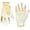 Kid-White, variant on HANDLANDY Youth Football Gloves, Sticky Wide Receiver Gloves for Kids & Adult, White and Gold Stretch Fit Football Gloves, Medium