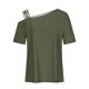 thumbnail image 3 of Camiseta de Manga Corta Sexy de Moda 2024, Camiseta Casual de Manga Corta, 95% Poliéster 5% Blusa de Spandex para Mujeres, Top de Verano de Lavado de Manos, 3 of 7