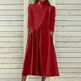 thumbnail image 1 of Birdeem Jupe Longue Patchwork à Manches Longues Unie Mode Polyvalente pour Femmes, 1 of 1