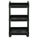 thumbnail image 4 of WORGEOUS Carro rodante Carro utilitario Carro rodante de 3 niveles Almacenamiento debajo del escritorio Carro junto a la cama Carro para refrigerios Carro organizador para libros, 4 of 8