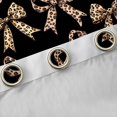 thumbnail image 4 of Feelyou Brown Bowknot Curtains Pack of 2 (52x84 Each), Leopard Print Window Curtains, 4 of 6