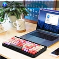 thumbnail image 4 of Juego De Ratón Y Teclado Inalámbrico Bluetooth De 2,4G, Tecla Redonda Retro Colorida, Ratón Dpi Ajustable De 3 Para Tabletas De Teléfonos Inteligentes Inevent EL010787-00, 4 of 5