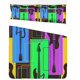 thumbnail image 1 of Juego de Ropa de Cama ABPHQTO 3 Piezas Funda Nórdica Guitarras Coloridas Geométricas, 1 of 4