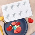 thumbnail image 6 of FHBVT Bow Heart French Mold Cake Pan, Non-Stick Silicone Mousse Pudding Baking Kit, Food-Grade, Temperature Range -40~230°C, Microwave, Oven, and Dishwasher Safe, Perfect for Valentine's Day Treats, 6 of 9