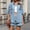 Light Blue, variant on Women's Summer Denim 2 Piece Outfits Short Sleeve Button Down Shirt Elastic Waist Wide Leg Shorts Matching Set Light Blue M(M)
