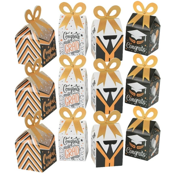 12 Pcs Graduation Season Candy Box Kindergarten Gifts Party Centerpieces for Tables The Paper