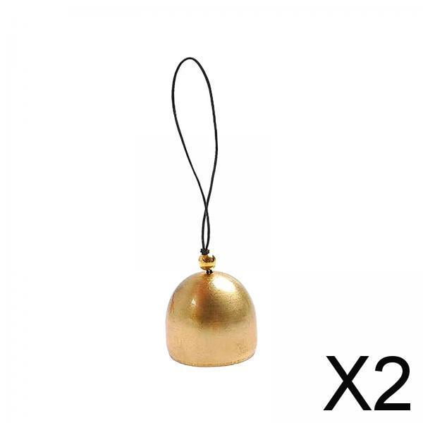 Mini campanas de latón perfecl Campanas artesanales vintage 2 piezas
