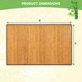 thumbnail image 4 of Costway 5' X 8' Bamboo Area Rug Floor Carpet Natural Bamboo Wood Indoor, 4 of 9