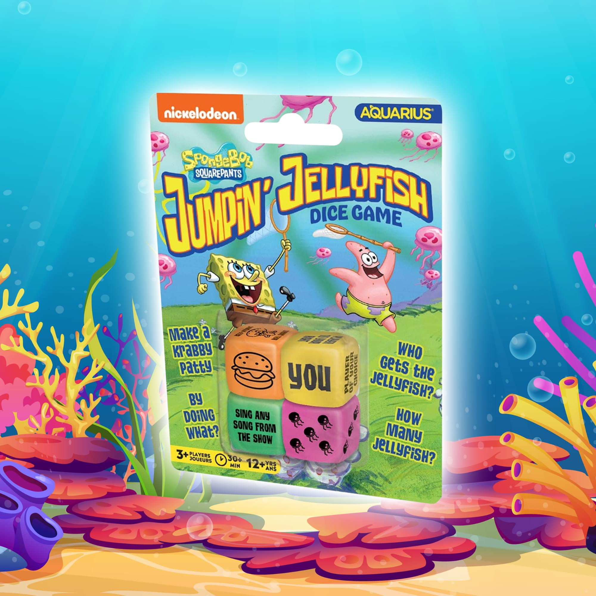 Game - Dice Game - Spongebob - Jumpin' Jellyfish - Walmart.com
