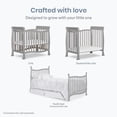 thumbnail image 5 of Dream On Me Piper 4-in-1 Convertible Mini Crib, Pebble Grey, 5 of 9
