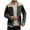 AB116 Grey, variant on Tisuna Mens Zip Up Jacket Color Block Long Sleeve Lapel Neck Coat Thick Warm Autumn Winter Men Fleece Jacket Blue Size L