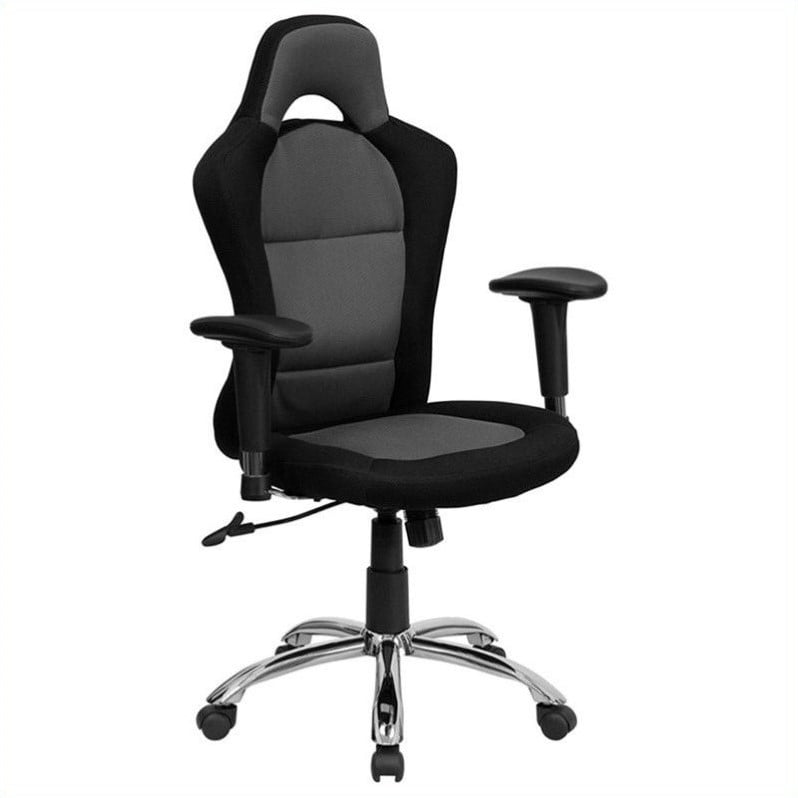Scranton Co Bucket Seat Office Chair In Gray And Black