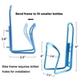 thumbnail image 2 of Soporte para botella de agua para bicicleta, portabotellas de aleación de aluminio ligero para bicicleta, 1 paquete de portabotellas para bicicleta, 2 of 5