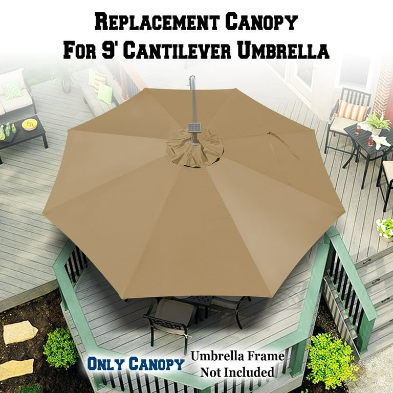 cantilever patio umbrella design Autlaycil 10FT Cantilever Patio Umbrella with Solar Lights Included Base  360 Rotation Large Offset Hanging Outdoor Shade