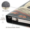 thumbnail image 3 of FORMRS 3 Ring Photo Album 4"x6" Self Adhesive Large Capacity PU Leather Cover, Black Halloween Cat, 3 of 8