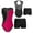 Hot Pink&Black, variant on Kids Girls Rhinestone Sleeveless Gymnastics Leotard Ballet Dance Skating with Short Set Tracksuit 6-14 A Red&Black 6