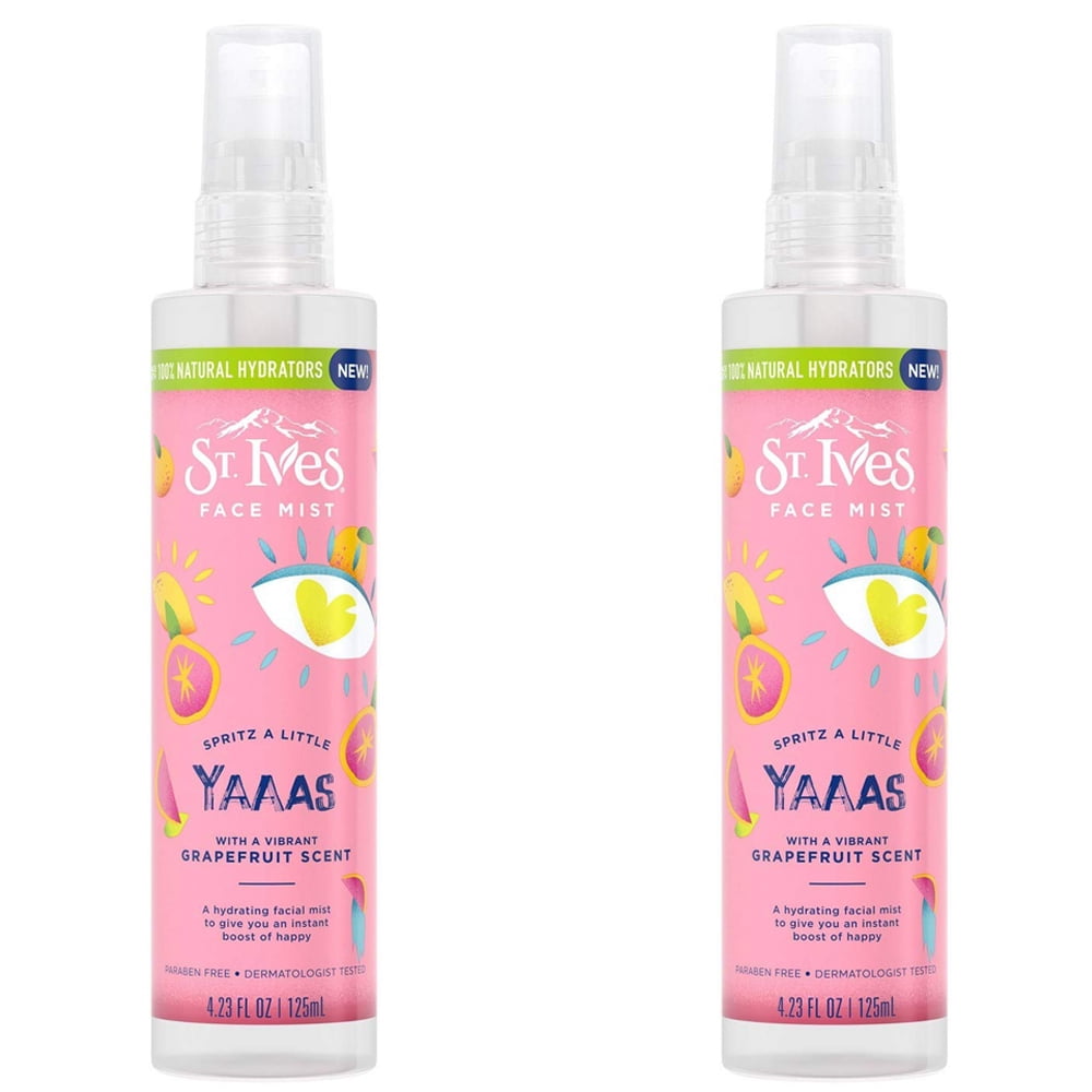 Pack of (2) St. Ives Grapefruit Scent Facial Mist 4.23 fl oz