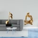 thumbnail image 2 of Figura Decorativa De Resina Con Forma De Nota Musical, Adorno Abstracto Para Mesa, Centro De Mesa, Escritorio, Chimenea, Sala De Estar, Estante, Oficina O Librero. Ideal Como Regalo De, 2 of 8