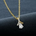 thumbnail image 3 of Diamond Pendant Necklace For Women |6 Carat IGI Certified Pear Shape Lab Grown Diamond | Priscilla Slider Lab Diamond Pendant Necklace 14K Yelllow Gold | FG-VS1-VS2 Quality | Friendly Diamonds, 3 of 6