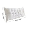 thumbnail image 2 of Bedside Cushion, Bedroom Cushion, Soft Support Pillow for Bed and Sofa, Versatile Headboard Pillow, 120x50cm, Polyester Material, Removable Cover, Comfortable Backrest, 2 of 7