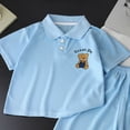 thumbnail image 5 of Toddler Boy Summer Outfit Short Sleeve T-shirt Top Elastic Waist Shorts Set 2Pcs,Adjustable Waist 6-12 Months 12-24 Months 2t 3t 4t 5t 6t 7t 8t 9t Children 9-10 Years, 5 of 6