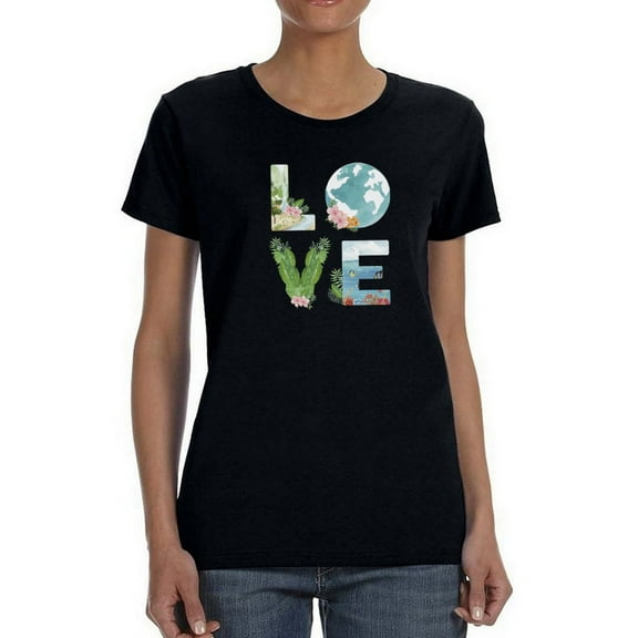 Love Earth! Women T-Shirt, Female Small