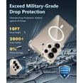 thumbnail image 4 of baomifa-for Samsung Galaxy S25-Ultra Case: Magnetic Military Grade Drop Protection Anti Yellowing Cell Phone Cover - Rugged Shockproof Protective Bumper Transparent Cases 6.9 inches (Magnetic Clear), 4 of 4