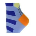 thumbnail image 2 of Sierra Socks Heart Balloons and Stripes Pattern Cotton Crew Socks Shoe Size 4-10 YELLOW BLUE, 2 of 5