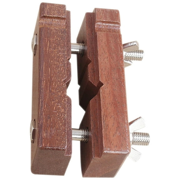 GAXIRE Seal Engraving Tool Wood Vise Wooden Brown 1Pack for Carpenters Stone Carving