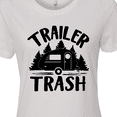 thumbnail image 4 of Inktastic Trailer Trash Camping Humor Women's T-Shirt, 4 of 5