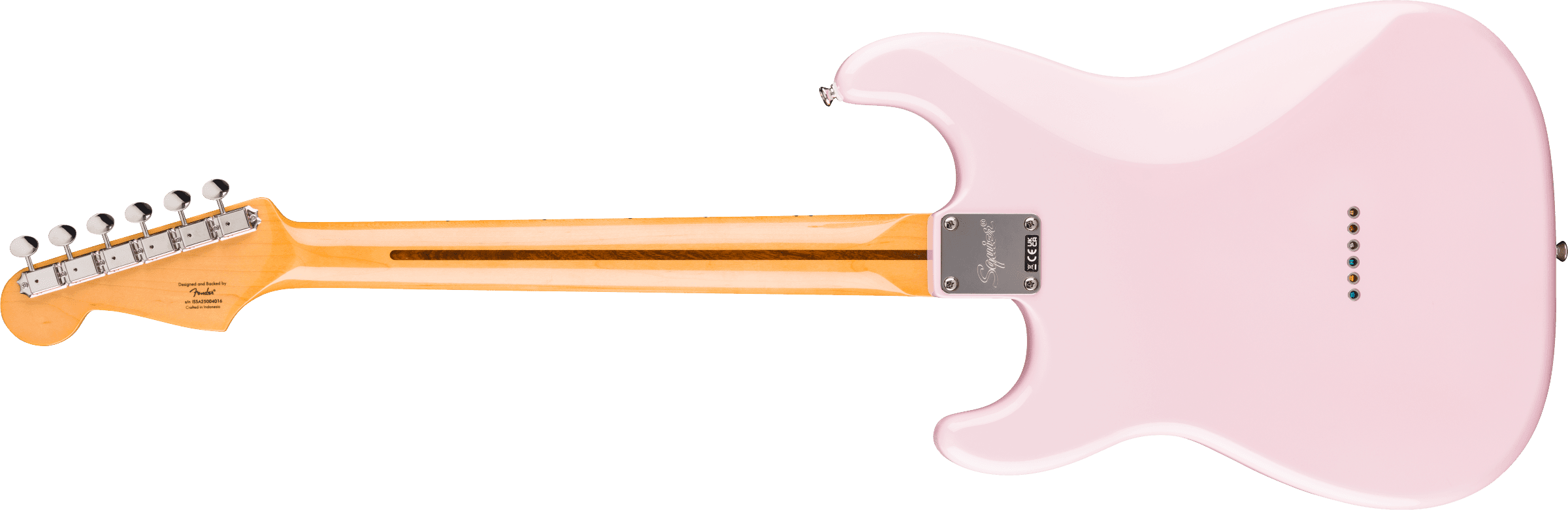 Squier Classic Vibe '50s Stratocaster HT Electric Guitar, Maple Fingerboard, Shell Pink