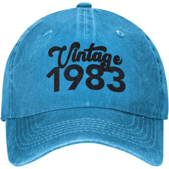 40 Years Old Vintage 1983 40th Birthday Gifts Cowboy Hat Men Vintage Baseball Cap Women Trucker Hat Dad Hat Black