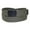 Olive, variant on CTM Fabric  Adjustable Belt with Black Buckle (Men Big & Tall)