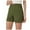 Green, variant on Women Stretch Twill Shorts Summer Stretchy Polyester Beach Summer
