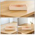 thumbnail image 2 of WEUVEB Lytement 2-Pack Beige Wooden Card Holder Organizer for Home and Office Desk Storage, 2 of 8