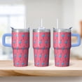 thumbnail image 2 of Flamingo Stainless Steel Insulated Coffee Tumbler with Handle 20OZ Mug Cup Leak Resistant Double Wall Vacuum Keeps Drinks Hot Cold Gifts for Women Girls on Birthday Christmas Summer, 2 of 6