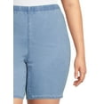 thumbnail image 5 of Just My Size Women's Plus Elastic Waist Stretch Bermuda Shorts, 5 of 6