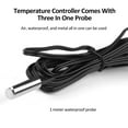 thumbnail image 4 of yeacher ZFX-9060A Digital Temperature Controller with Timer, Heating/Cooling Control, High/Low Temp Alarm, Data Lock, White, DC12V-10A, Flame Retardant ABS, 85x75x34mm, 4 of 6