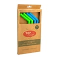 thumbnail image 2 of Juego de Popotes Top Choice de Silicón 4 Piezas con Cepillo Limpiador Incluido, 2 of 4