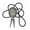1, variant on Metal Initial Letter Leather Bolo Tie Western Necktie for Men's Rodeos Outfit